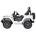 Elektrické autíčko Jeep Wrangler Rubicon Lift 4x4, 24V - biele
